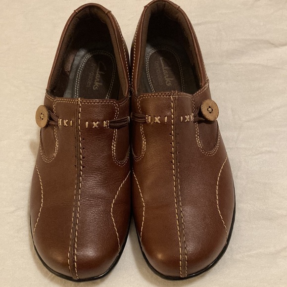 2 for $60 Clarks Slip On Loafers Women's Size 8 Bendables Sixty Delta Leather - Picture 7 of 16